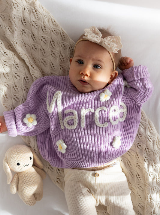 Personalized name sweater (lavander)