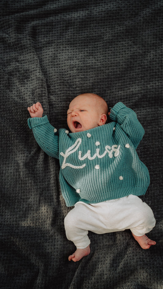 Personalizēts džemperis (lake green)