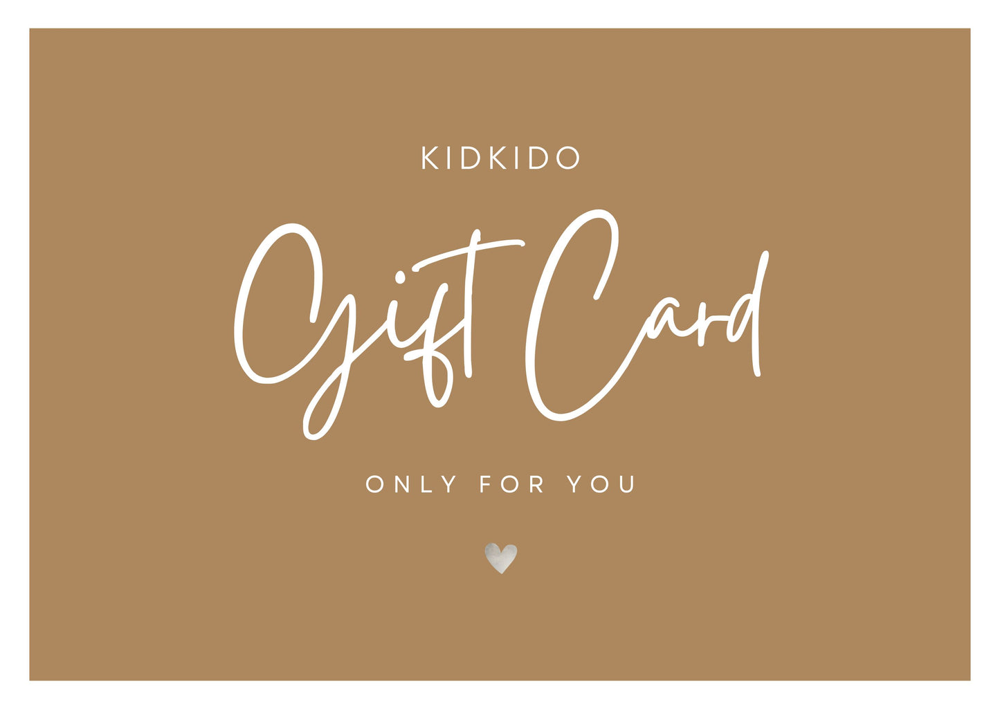 KIDKIDO gift card