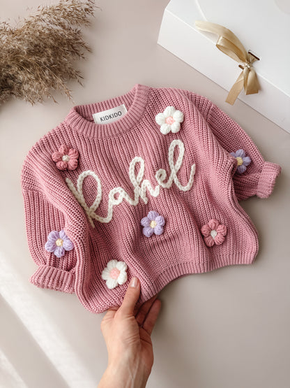 Personalized name sweater (rose)