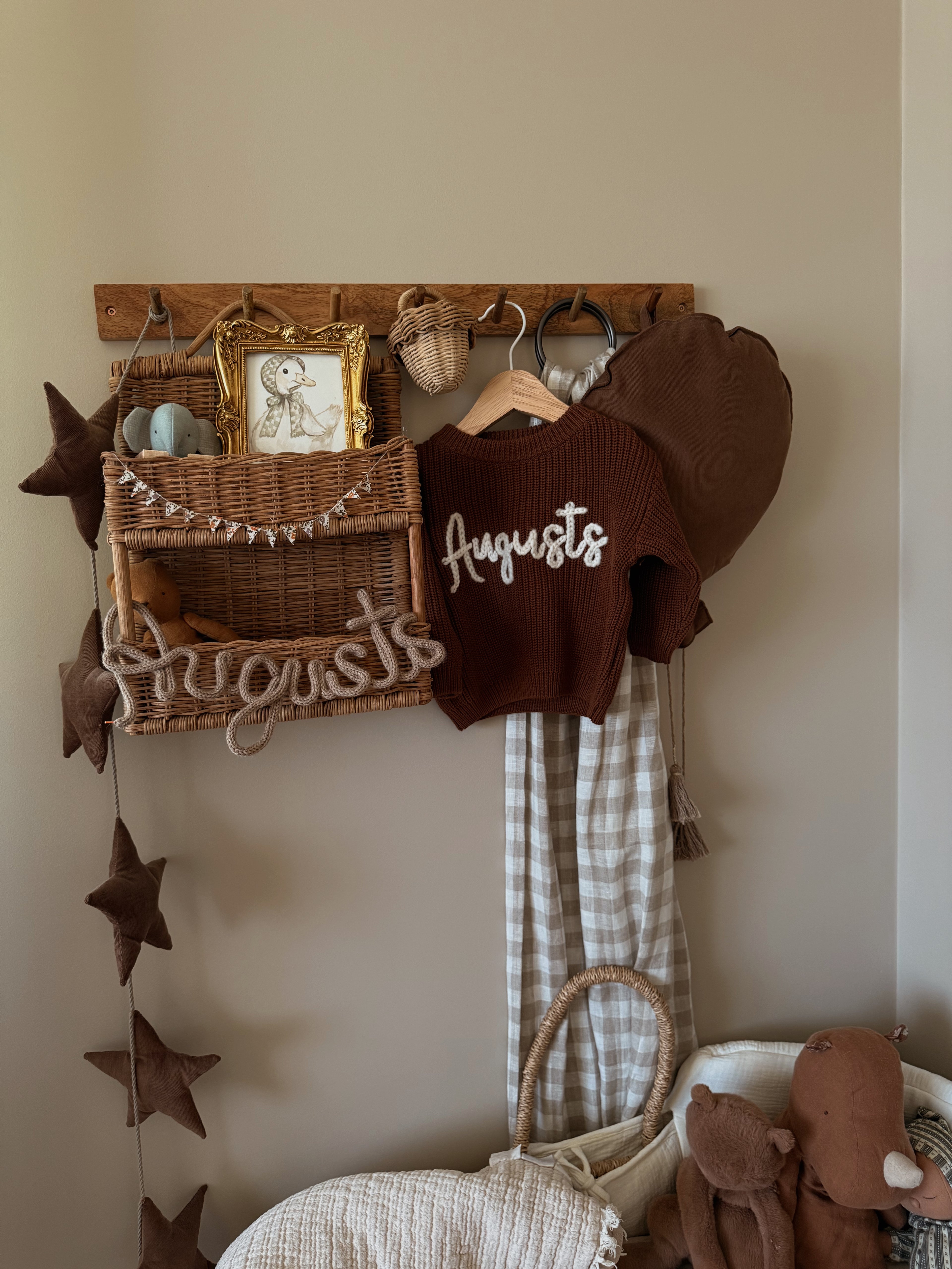 Personalized Kids Sweater with Name - Brown
