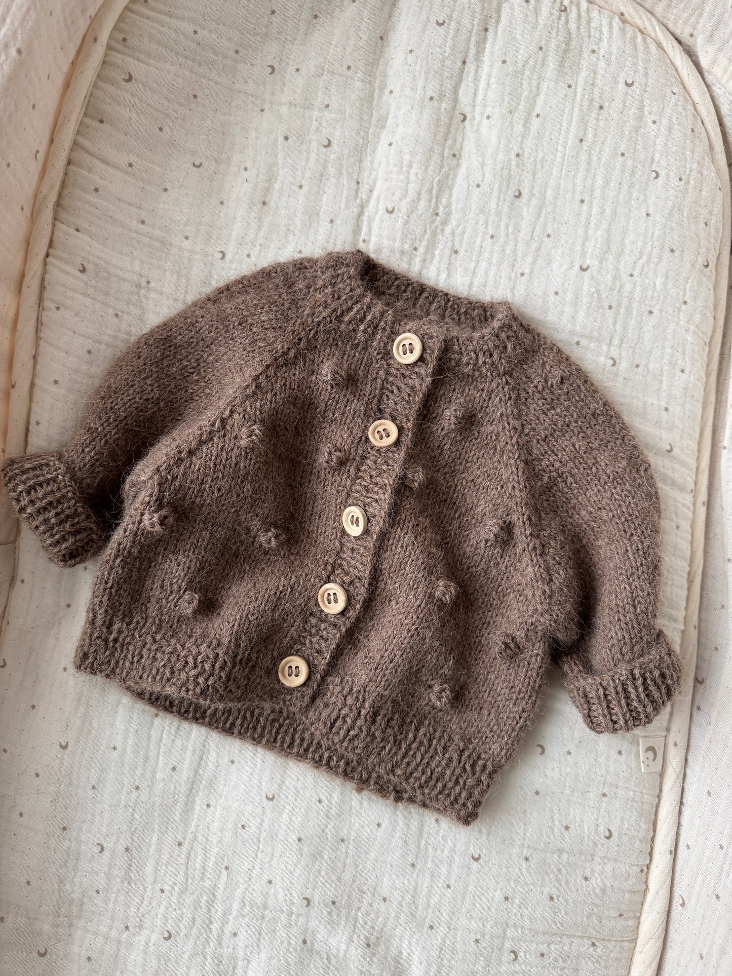 Cardigan + hat + booties