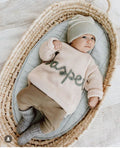 Personalized Kids Sweater with Name - BEIGE
