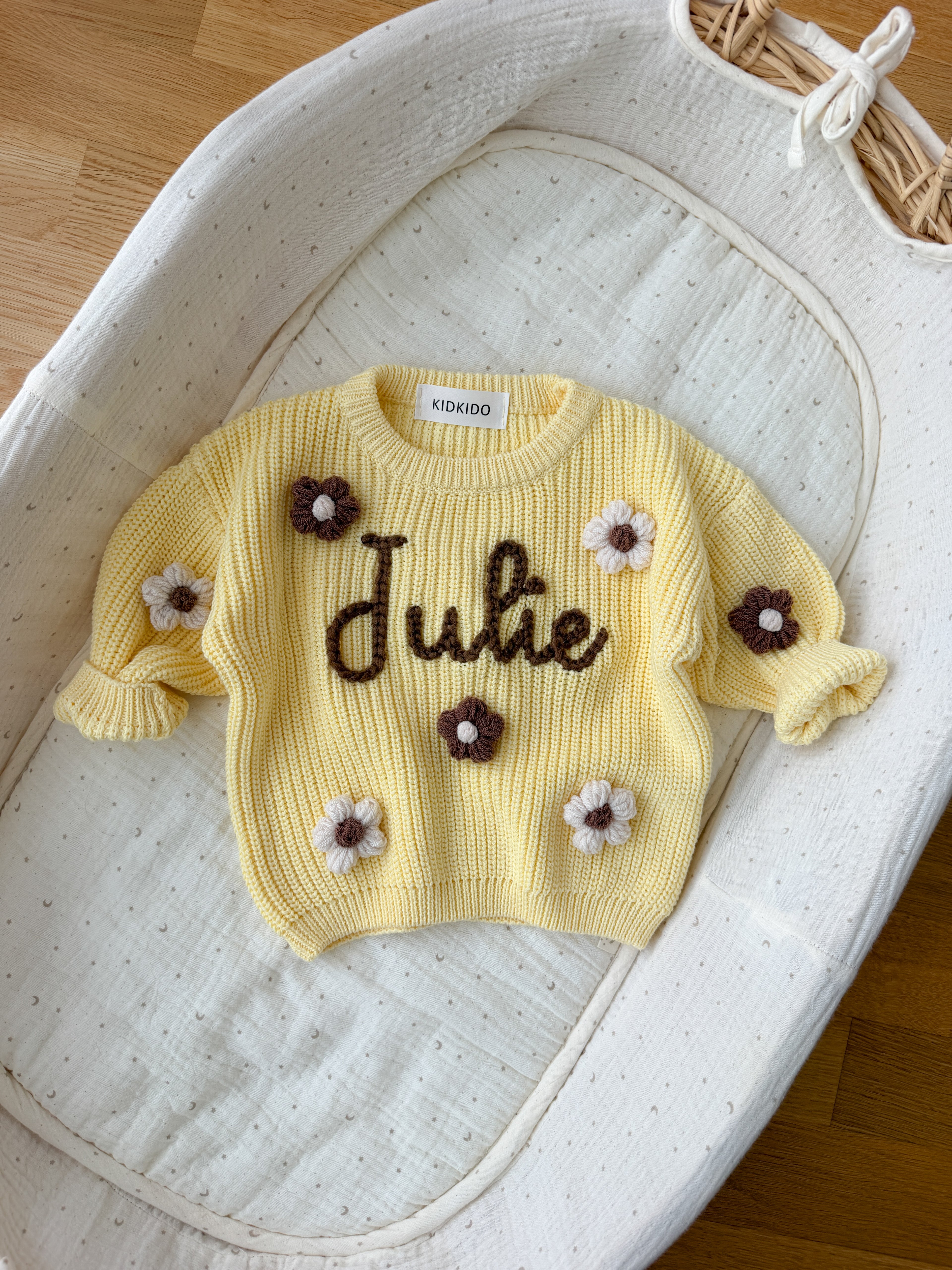Name sweater (new color - pastel yellow)