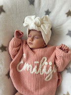 Personalized Kids Sweater with Name - peach