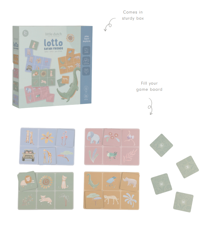 Loto spēle "Safari Friends"