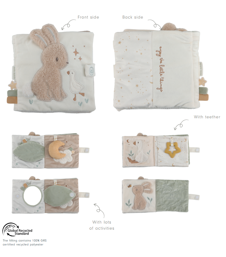 Little Dutch mīkstā aktivitāšu grāmatiņa Newborn Naturals