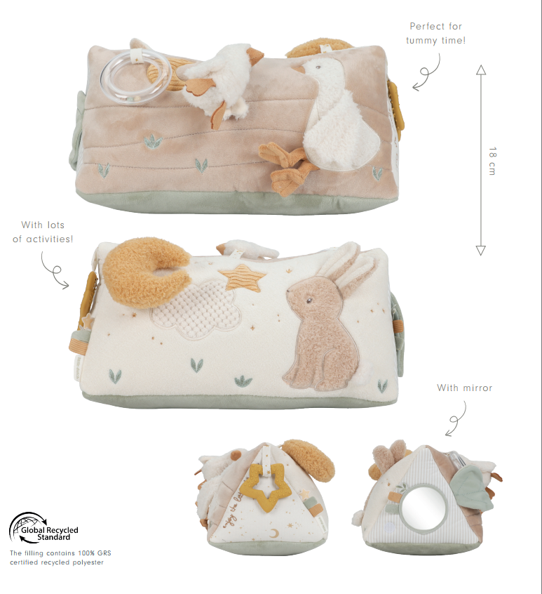 Little Dutch mīkstais aktivitāšu trijstūris Newborn Naturals
