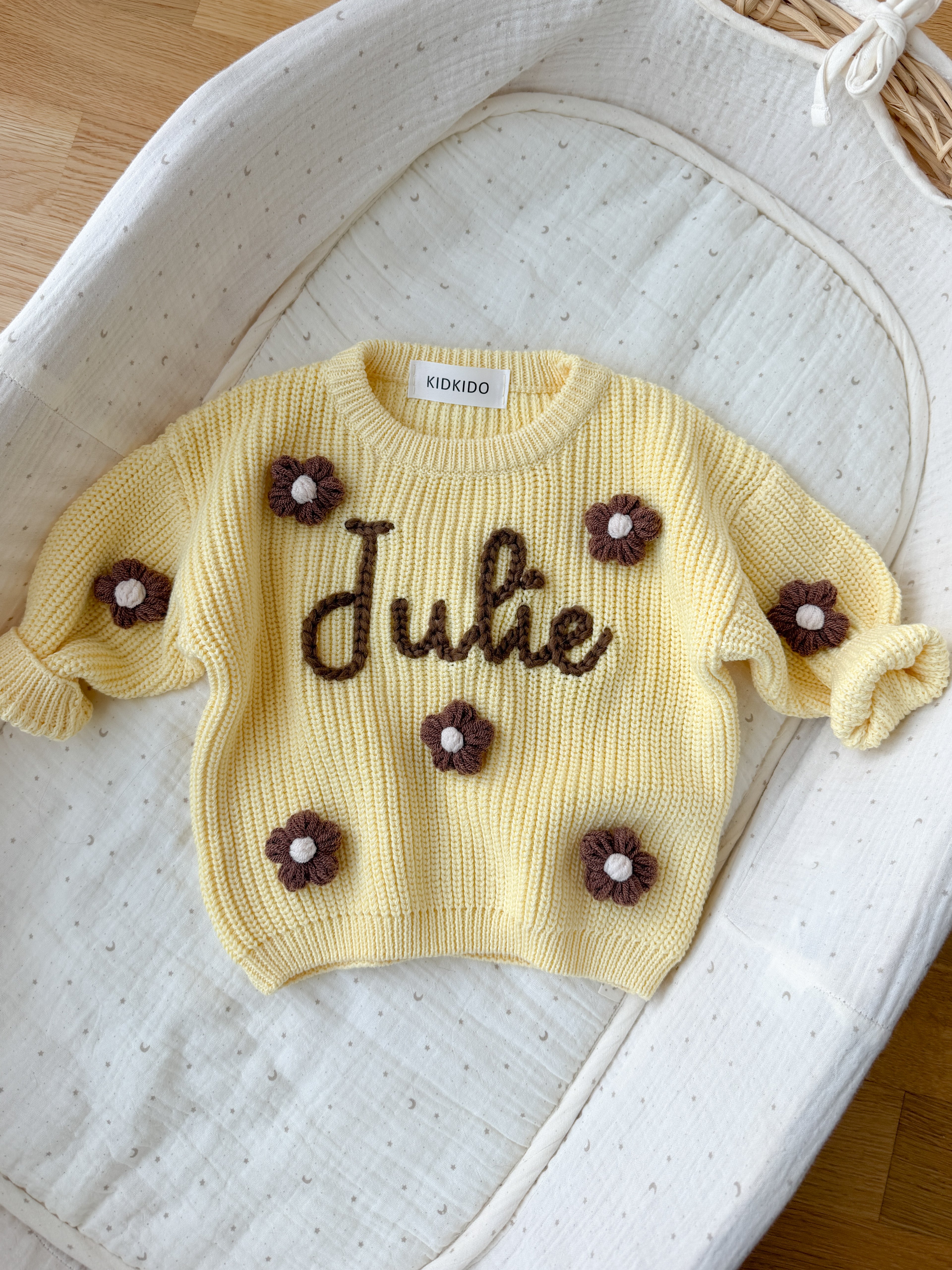 Name sweater (new color - pastel yellow)