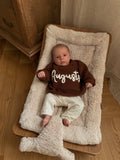 Personalized Kids Sweater with Name - Brown
