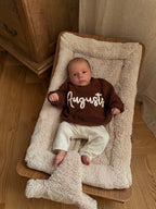 Personalized Kids Sweater with Name - Brown