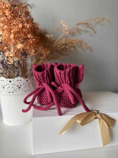 Baby bunny booties (0-3m)