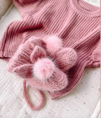 Baby bunny booties (angora)