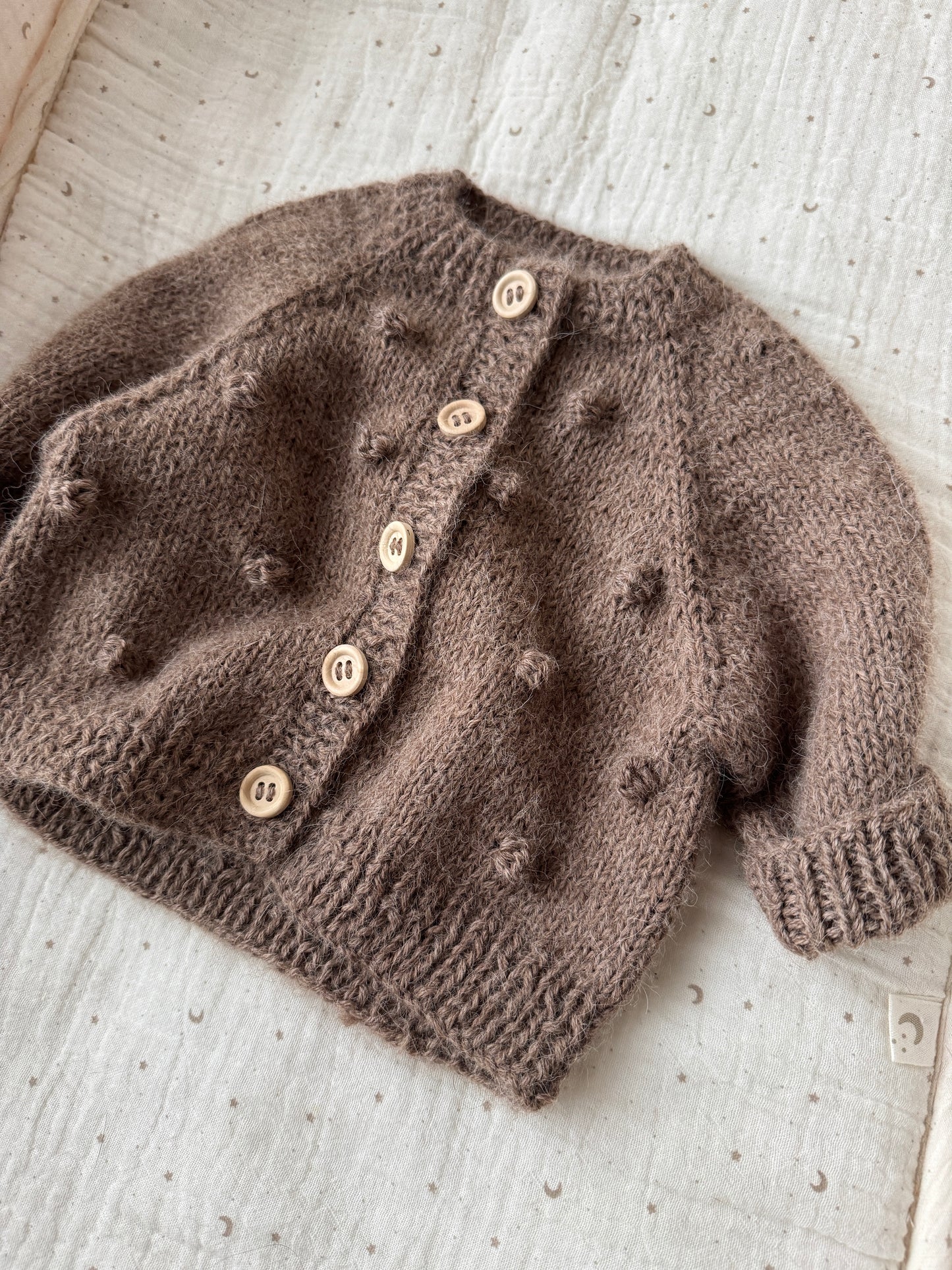 Cardigan + hat + booties