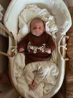 Personalized Kids Sweater with Name - Brown