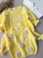 Personalized Kids Sweater with Name (yellow)
