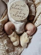 Baby Bunny booties (0-3m)