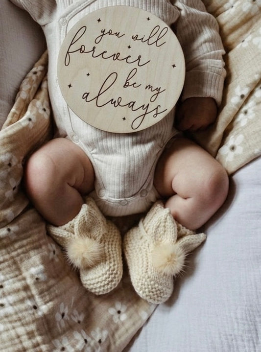 Baby Bunny booties (0-3m)