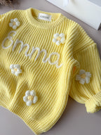 Personalized Kids Sweater with Name (yellow)