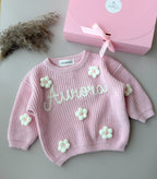 Name sweater (baby pink)