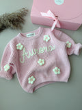 Name sweater (baby pink)