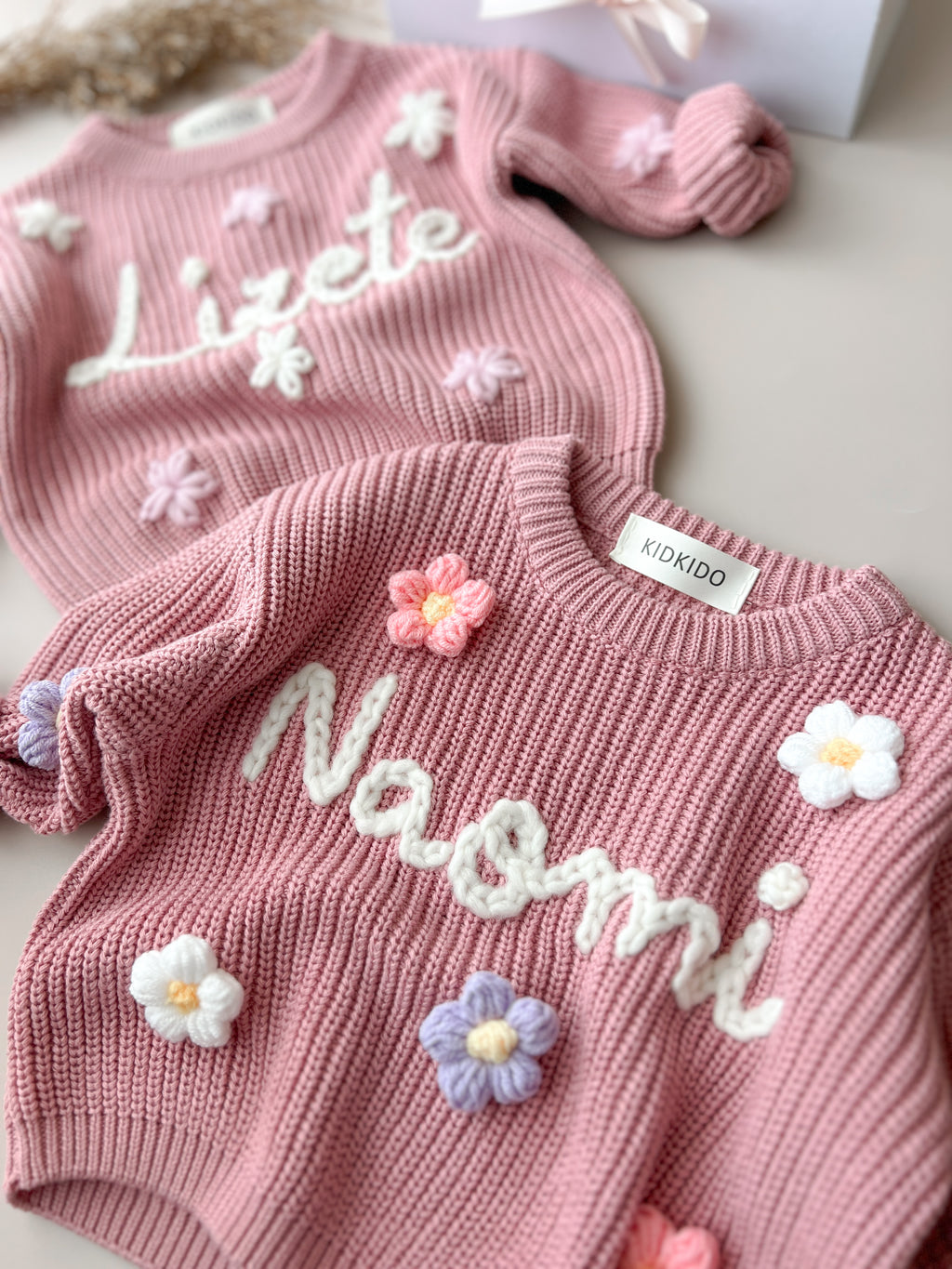 Personalized Kids Sweater with Name – Rose