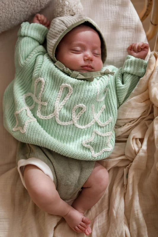 Personalized name sweater (Mint)