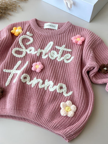 Personalized name sweater (rose)