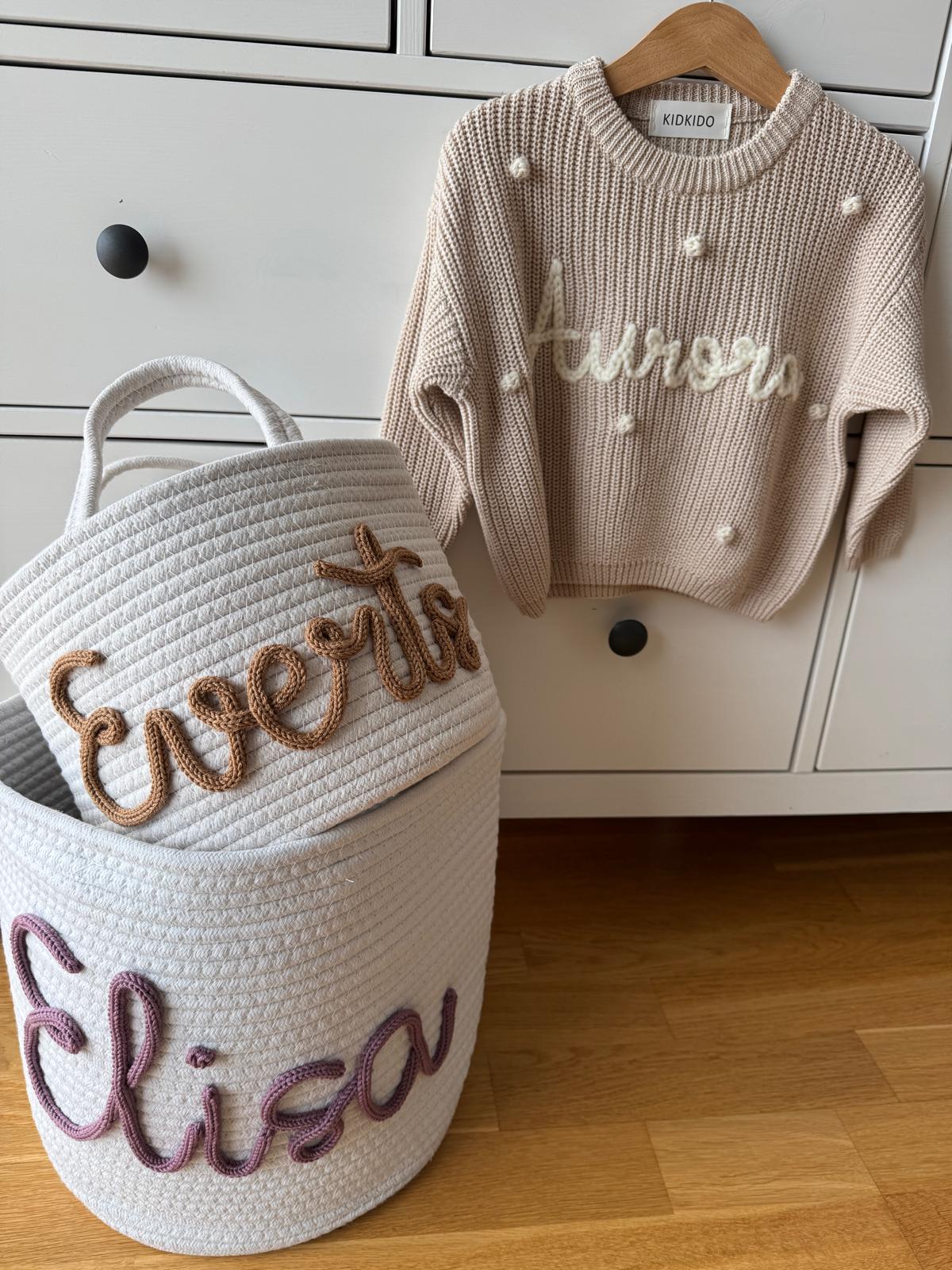 Personalized toy basket