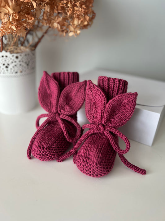 Baby bunny booties