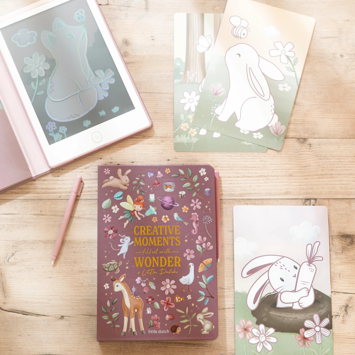 Digitālā zīmēšanas planšete "Fairy Garden" – rozā