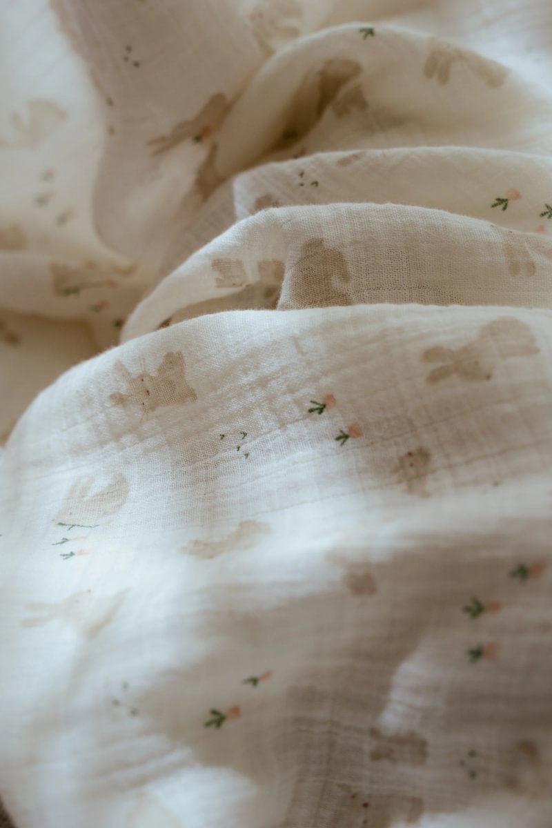 Little Dutch muslīna autiņš Baby Bunny, 120 × 120 cm