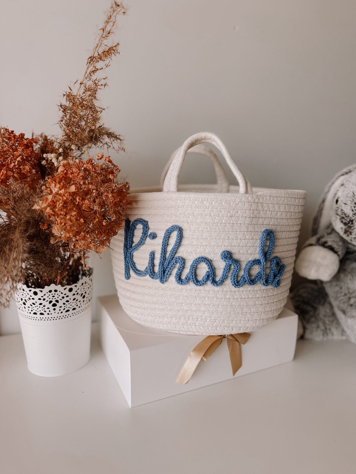 Personalized toy basket