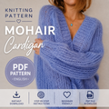 Summer Mohair Jacket Knitting Pattern (PDF Download ENG)