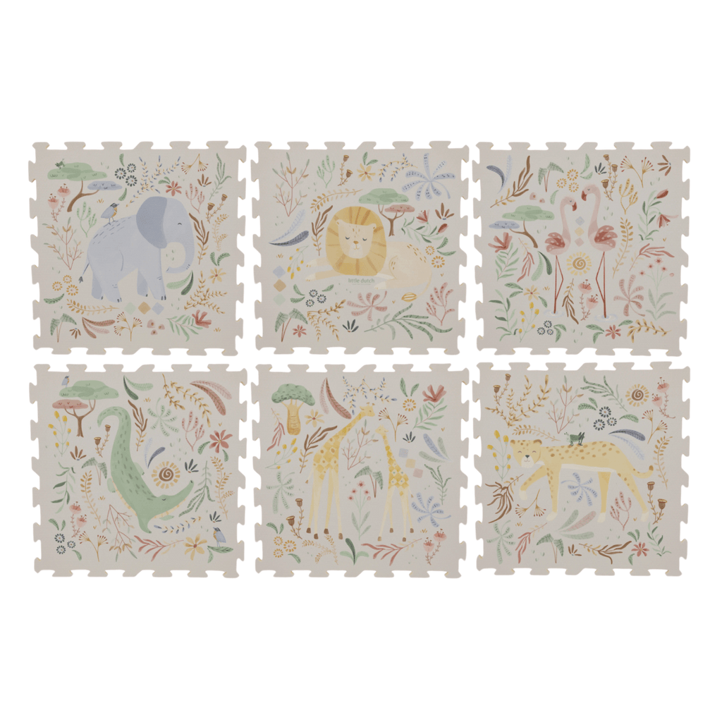 Little Dutch puzles paklājs XL "Safari Friends"