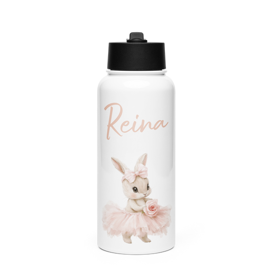Personalised Kids Water Bottle With Straw (950ml) for girls