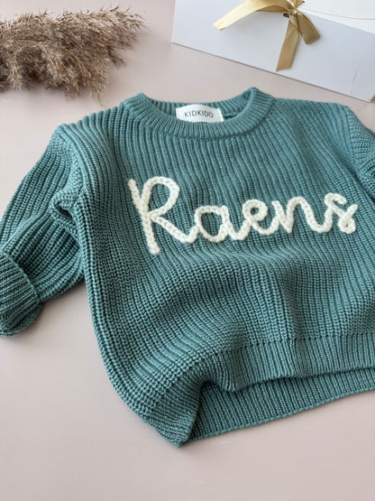 Personalizēts džemperis (lake green)