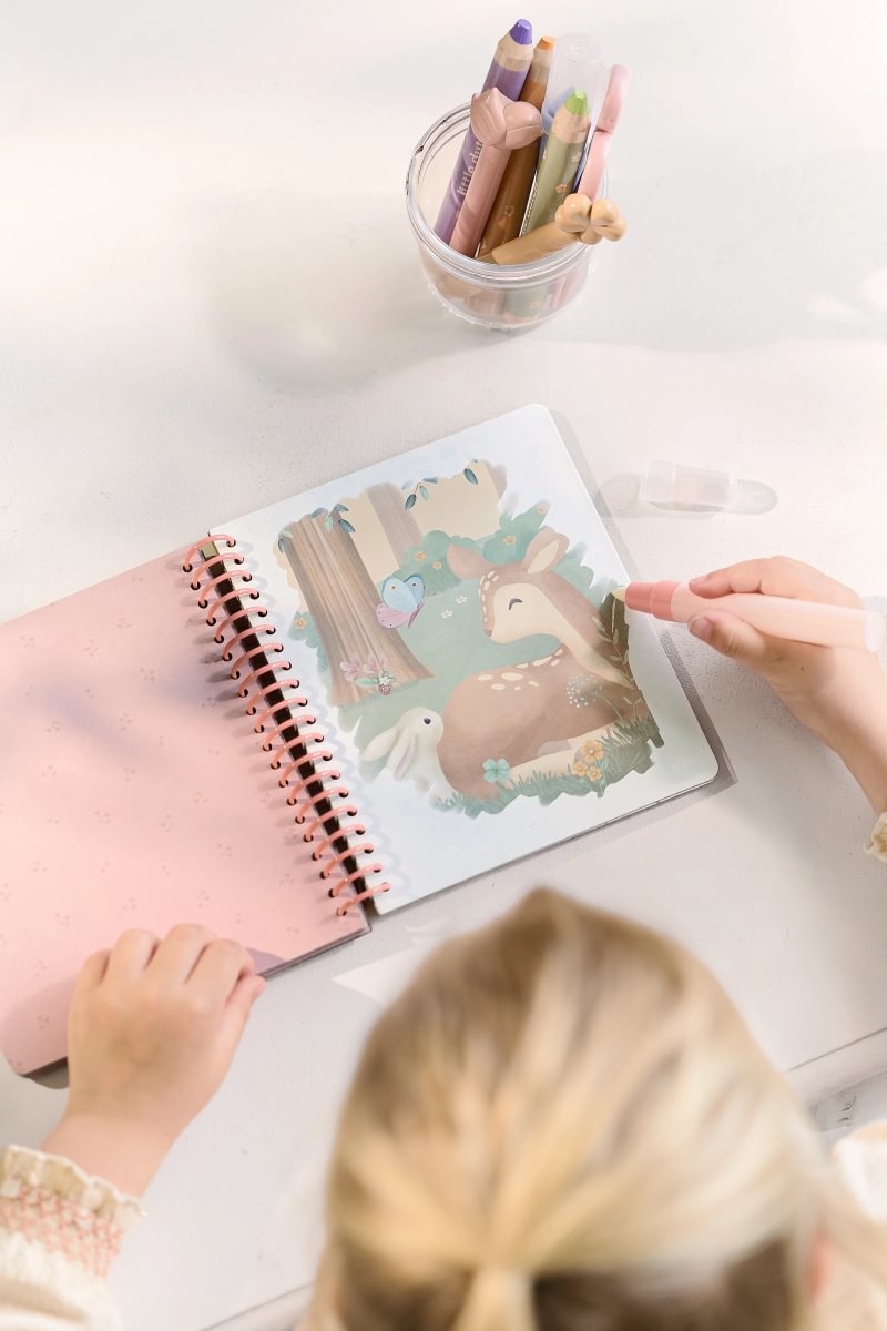 Little Dutch ar ūdeni krāsojamā grāmata "Rosa un Fairy Garden"